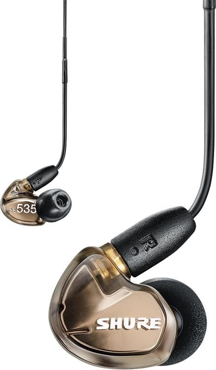 Shure SE535 Sound Isolating Earphones - Metallic Bronze | Sweetwater