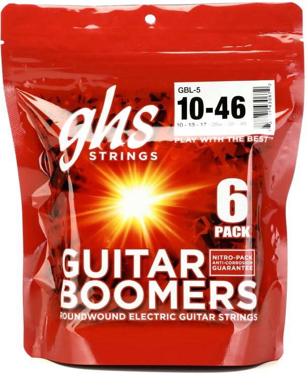 GBL Light Electric Guitar String Set .010-.046 GHS Guitar Boomers