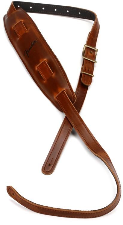 saddle leather guitar strap