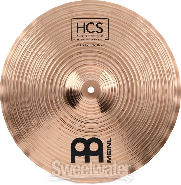 Meinl Cymbals 14 inch HCS Bronze Soundwave Hi-Hat Cymbals | Sweetwater