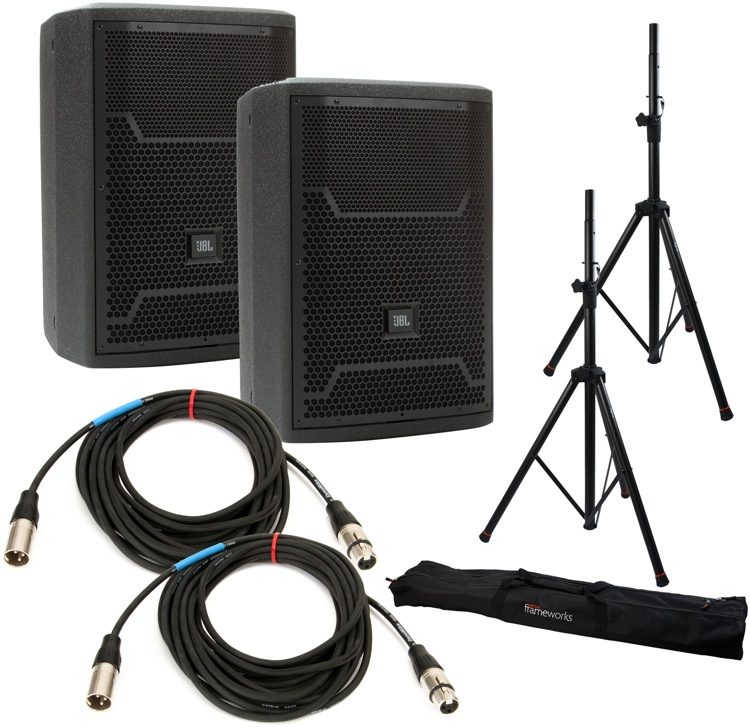 JBL PRX710 Package w/Stands and Cables Sweetwater