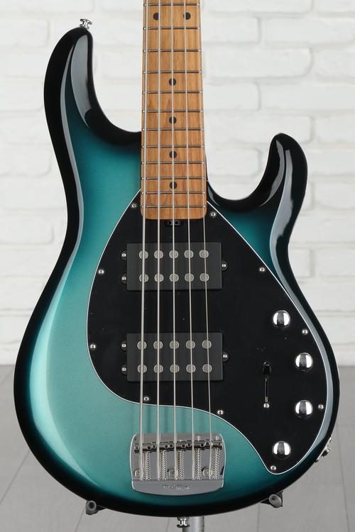 Ernie Ball Music Man StingRay Special 5 HH Bass Guitar - Frost Green Pearl  with Maple Fingerboard