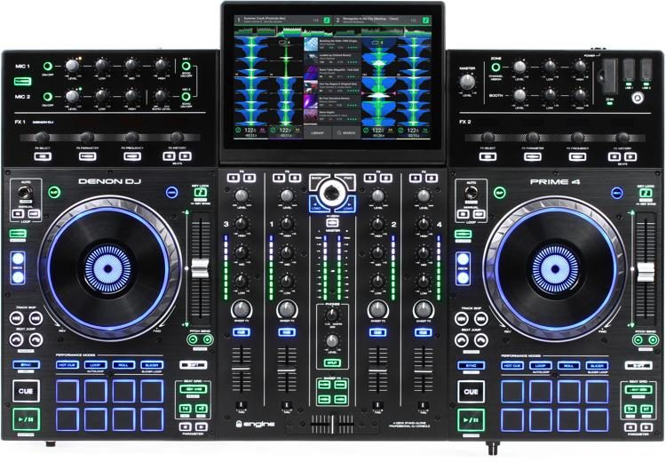 Denon Dj Prime 4 Standalone System With Free Usb Thumb Drive And Denon Dj Prime 4 Standalone System With Free Usb Thumb Drive And Case From Magma