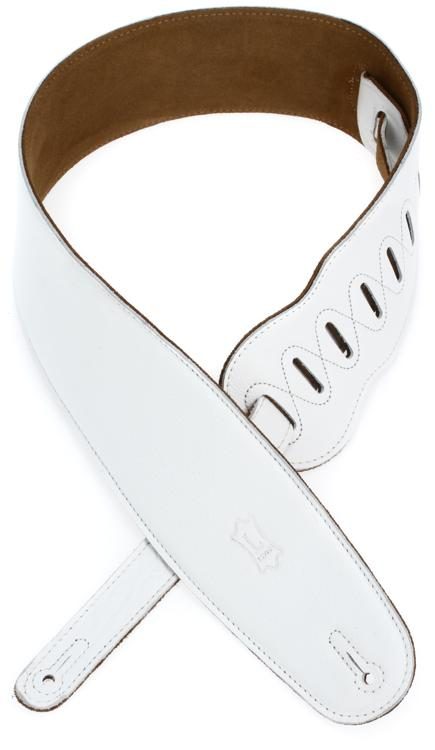 Levy's M4GF Garment Leather Bass Strap - White | Sweetwater