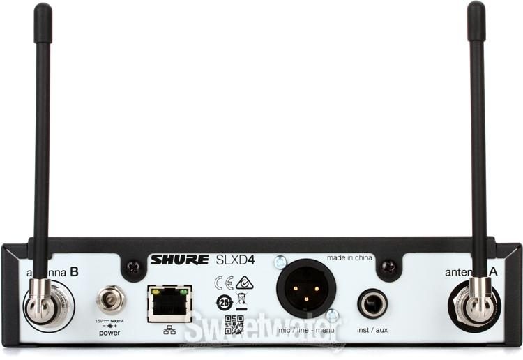 Shure SLXD4 Digital Wireless Receiver - H55 Band | Sweetwater