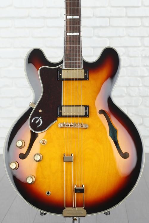 Epiphone Sheraton Frequensator Left-handed Semi-hollowbody Electric Guitar  - Vintage Sunburst