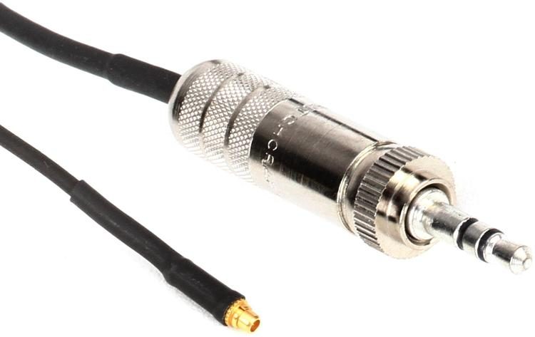 Countryman E6 Earset Cable - 2mm Diameter with 3.5mm Connector for  Sennheiser Wireless - Black