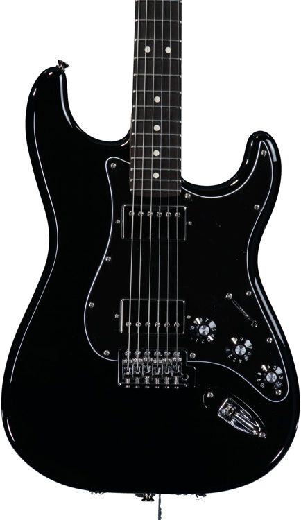 himno Nacional Expresión Conductividad Fender Blacktop Stratocaster HH - Black | Sweetwater