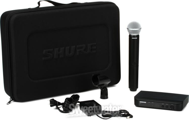 Shure BLX24/SM58 Wireless Handheld Microphone System - H10 Band