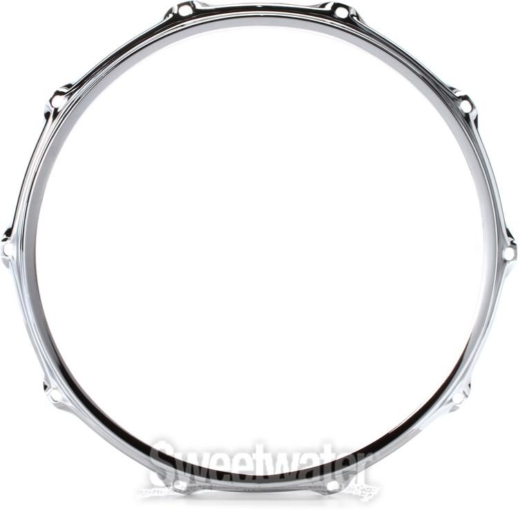 Zinc Alloy CHROME Snare Drum Hoops 10 6 Ear/Hole/Lug 