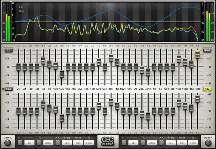 Waves GEQ Graphic Equalizer - EQ Plug-In (Native/SoundGrid, Download)