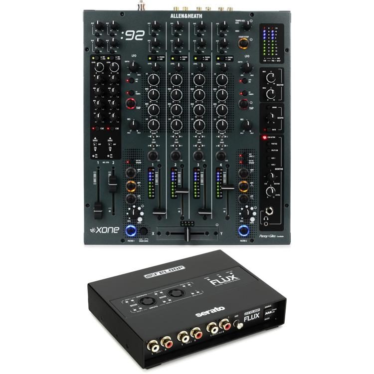 & Heath Xone:92 Analogue DJ and Reloop Flux 3-channel 6x6 DVS Interface for Serato DJ Pro Bundle Sweetwater