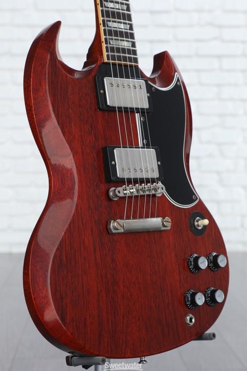 Paine Gillic smidig Og hold Gibson Custom 1961 Les Paul SG Standard Reissue VOS - Cherry Red |  Sweetwater
