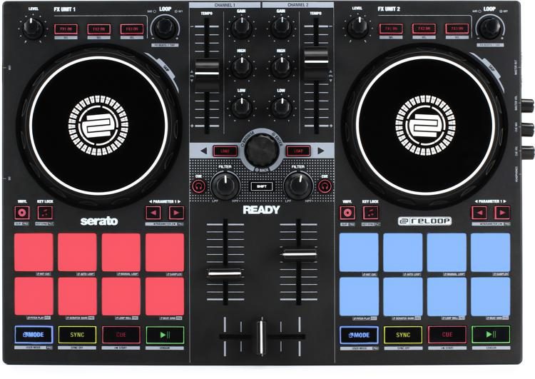 Reloop Ready 2-channel DJ Controller with Decksaver Cover | Sweetwater