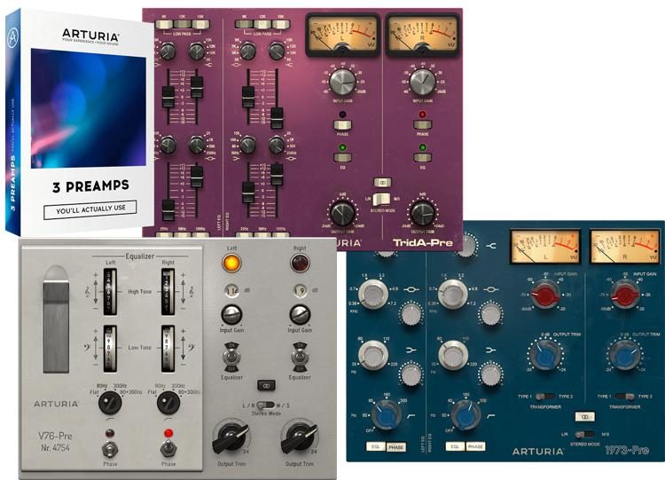 Arturia 3 Preamps Preamp Plugin Bundle (download) Sweetwater