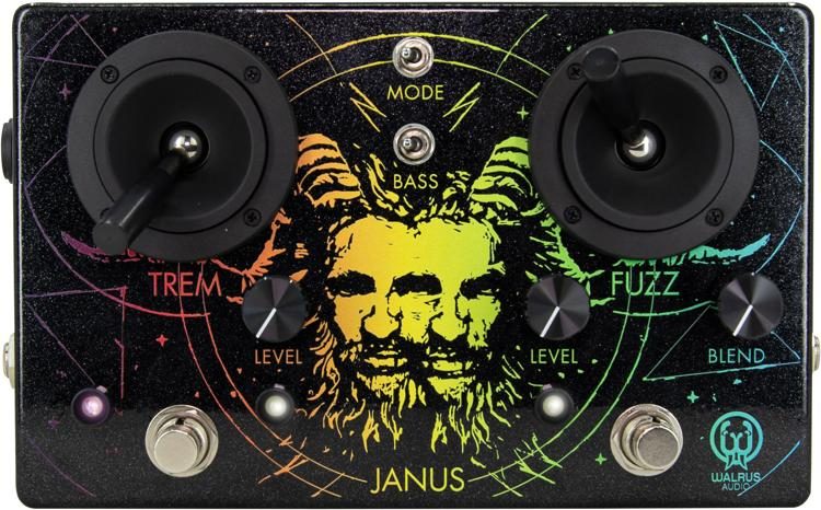 Walrus Audio Janus Fuzz/Tremolo Pedal - Black and Rainbow