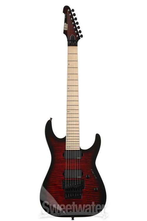 Esp Usa M 7 Fr Flamed Maple See Thru Black Cherry Sunburst Sweetwater