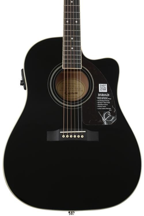 Epiphone J 45 Ec Studio Acoustic Electric Guitar Ebony Sweetwater