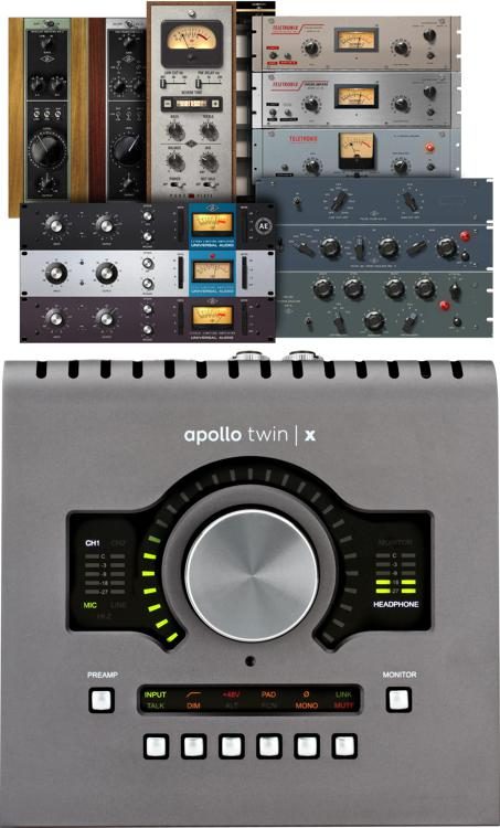 DSP　UAD　with　Apollo　Interface　Universal　Audio　Twin　Thunderbolt　10x6　Edition　Heritage　QUAD　X　Audio　Sweetwater