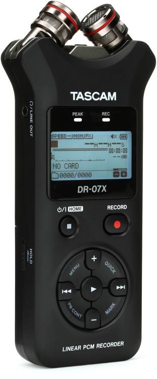 Tascam DR-07X Stereo Handheld Digital Audio Recorder and USB Audio Interface