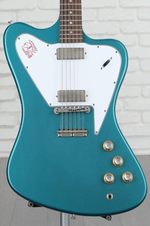 Gibson Custom 1965 Non-reverse Firebird V 12-string Electric Guitar - Aqua  Mist | Sweetwater