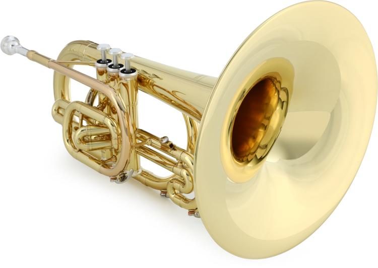 Yamaha YMP204M Marching Mellophone Clear Lacquer Sweetwater