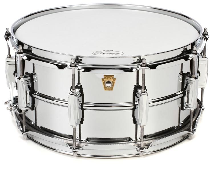 Ludwig Supraphonic Snare Drum - 6.5 x 14 inch - Chrome with Imperial Lugs |  Sweetwater