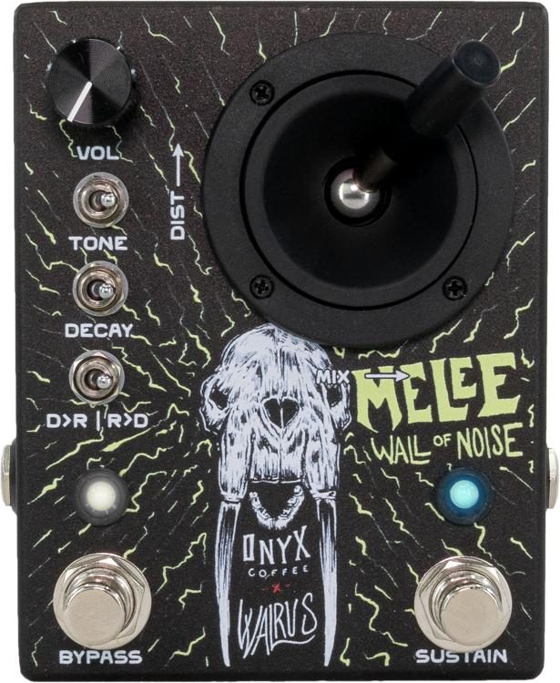 Walrus Audio Melee: Wall of Noise Distortion/Reverb Pedal - Onyx Coffee