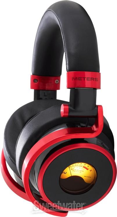 Meters Connect Editions Over Ear Active Noise Canceling Bluetooth Headphones Red Black Sweetwater