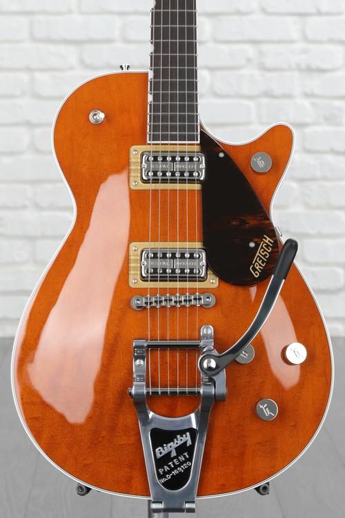 orange gretsch guitar