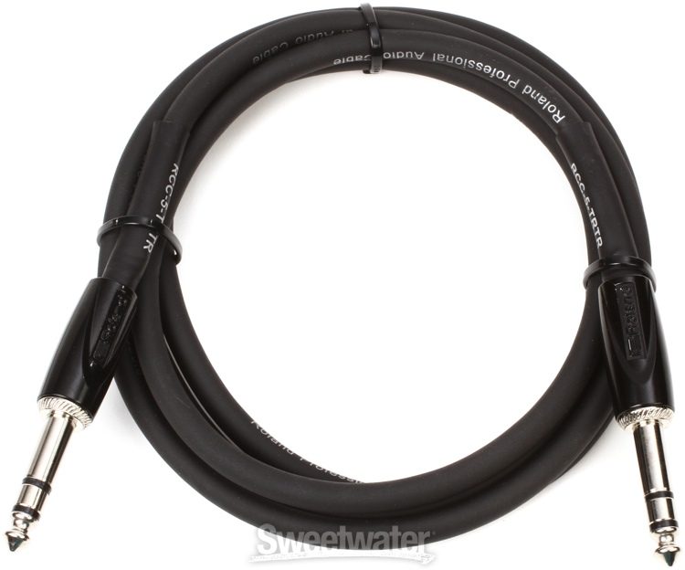 Jack 1/4 de pouce stéréo vers XLR femelle 1,5m Câble symétrique d’interconnexion gamme Black Roland RCC-5-TRXF
