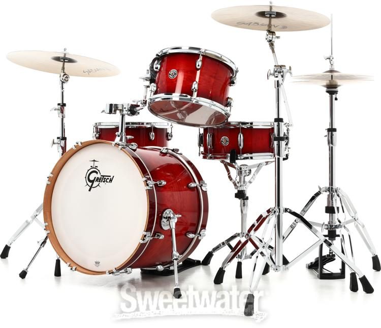 Gretsch Drums Catalina Club CT1-J404 4-piece Shell Pack with Snare Drum - Gloss  Crimson Burst | Sweetwater