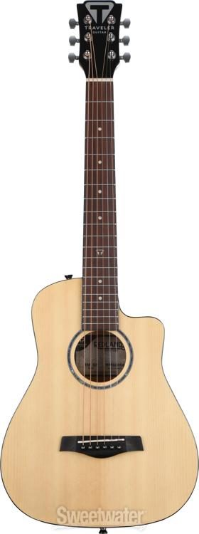 Traveler Guitar Redlands Mini Spruce Acoustic Guitar - Natural 