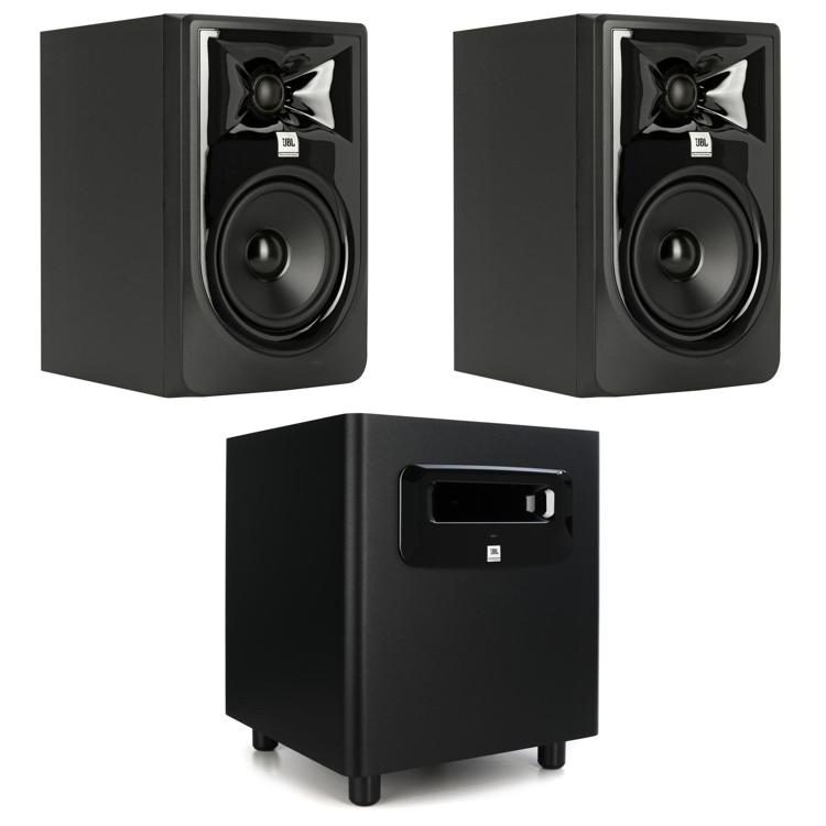 JBL 305P MkII 5-inch Powered Studio Monitor Pair with LSR310S 10-inch  Powered Studio Subwoofer Bundle
