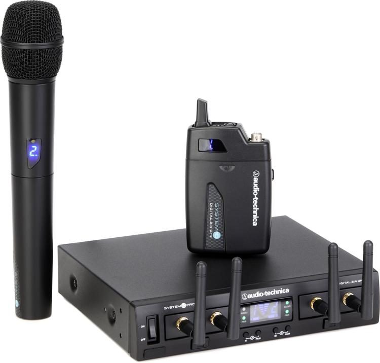 Audio-Technica ATW-1312 Combo Wireless Handheld Microphone and