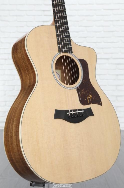 Taylor 214ce-K Deluxe Acoustic-Electric Guitar - Natural with Layered Koa  Back & Sides