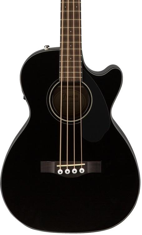 Fender CB-60SCE Acoustic-electric Concert Bass Guitar Black Sweetwater