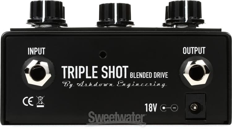Ashdown Triple Shot Multi-Band Blendable Overdrive Pedal | Sweetwater