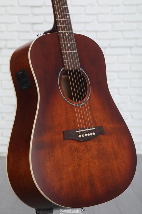 Seagull Guitars S6 Original Presys II Acoustic-electric Guitar - Burnt Umber