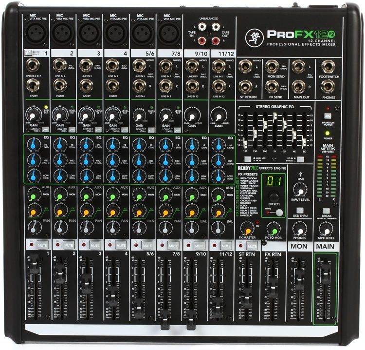 Mackie ProFX12v2 12-channel Mixer with USB and Effects | Sweetwater