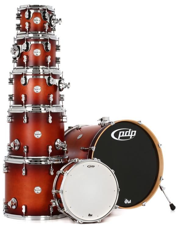 dw pdp concept maple series in pearlescent white cm7
