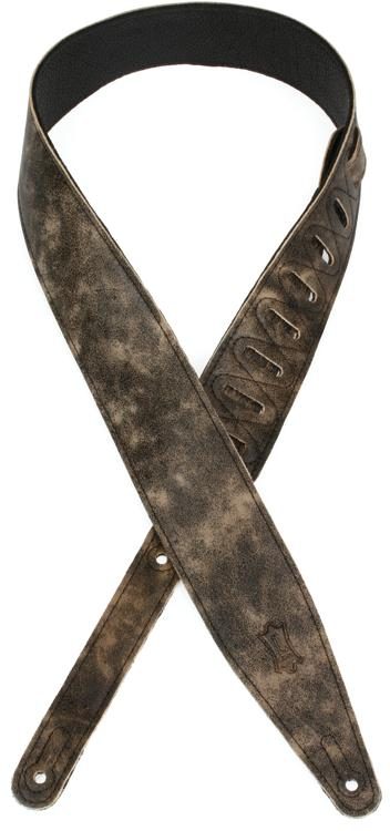 Levy's MG317BOG Garment Leather Guitar Strap - Black | Sweetwater