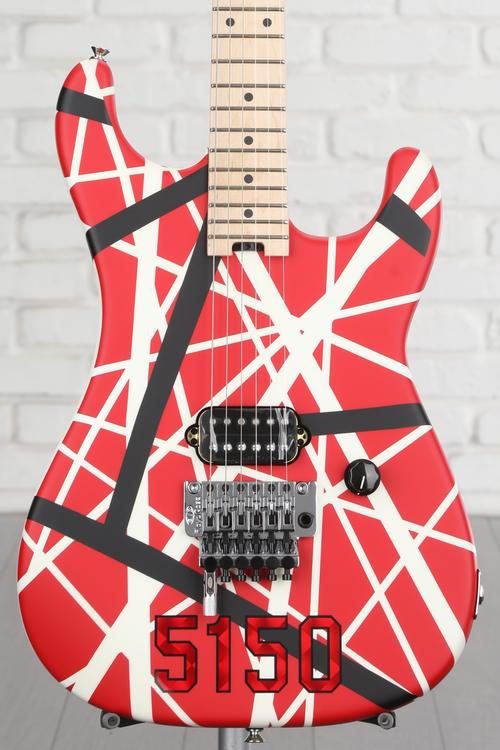 GUITARRA EVH STRIPED SERIES RBW 510-7902-503 RED BLACK WHITE  Pride Music  Shop - GUITARRA EVH STRIPED SERIES RBW 510-7902-503 RED BLACK WHITE