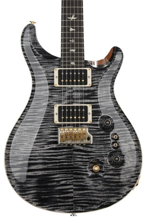 Prs 35th Anniversary Custom 24 With Pattern Thin Neck Charcoal 10 Top Sweetwater