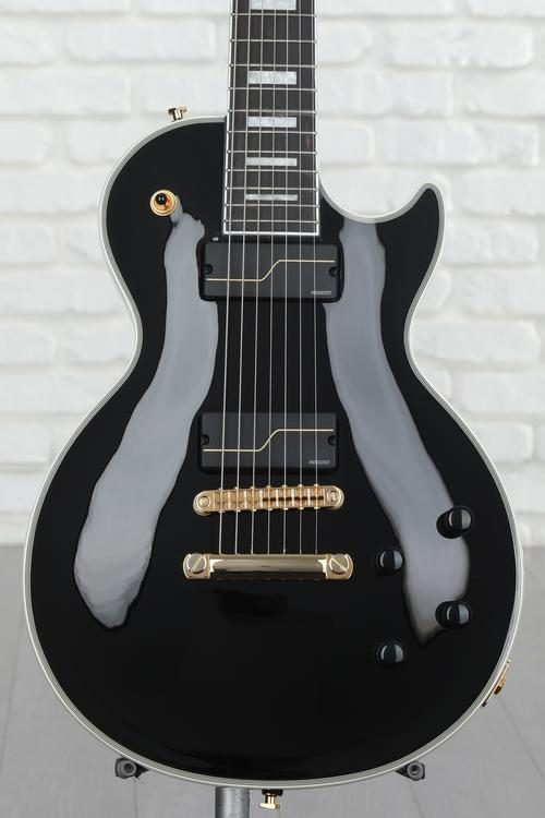 Tutor os selv opskrift Epiphone 7-string Matt Heafy Les Paul Custom Origins Electric Guitar -  Ebony | Sweetwater