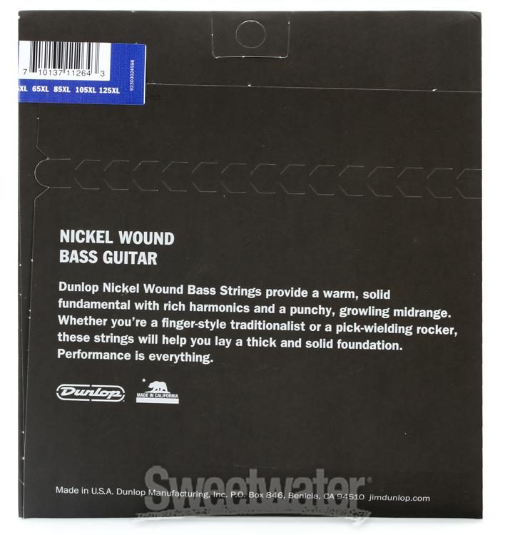 4 Set Bass Guitar Strings Jim Dunlop Nickel Wound Short Scale.045.105 DBN45105S 