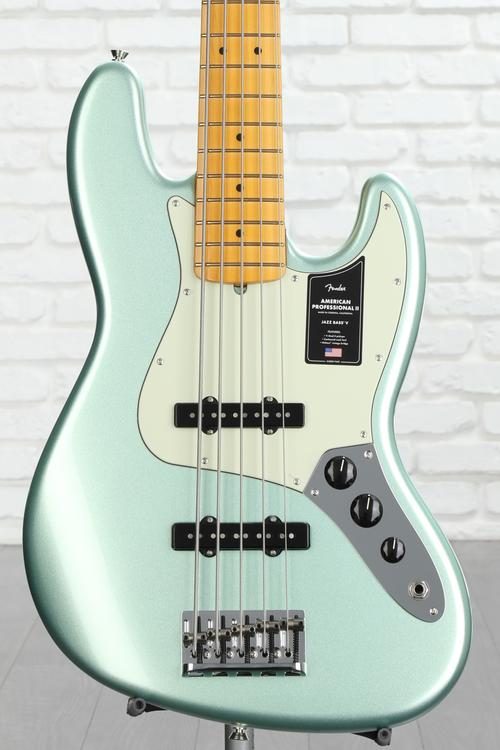 Fender American Professional II Jazz Bass V - Mystic Surf Green