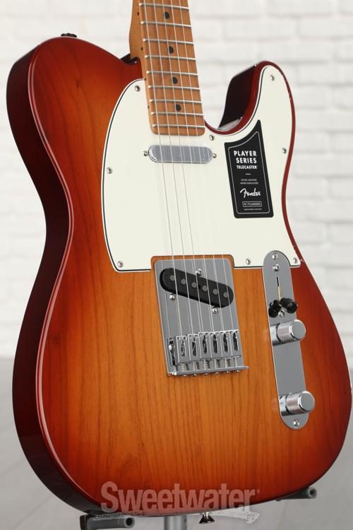 fender player telecaster plus top sienna sunburst