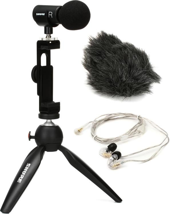 Shure MV88+ Video Kit with SE215 Earphones | Sweetwater