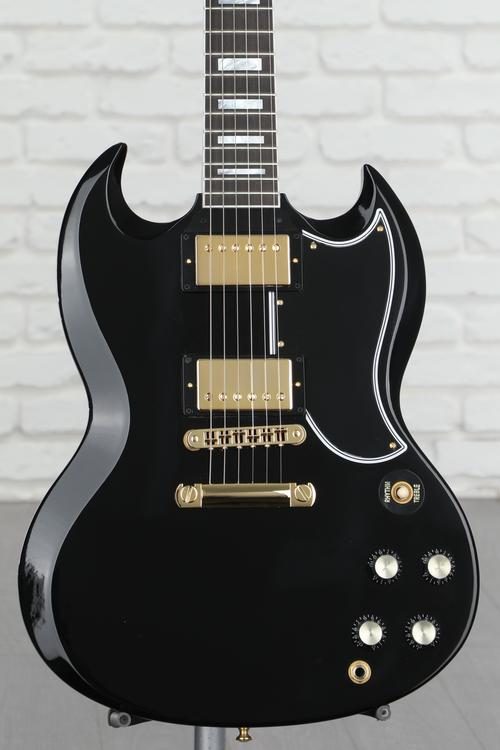 Gibson Custom Sg Custom - Ebony With Ebony Fingerboard 